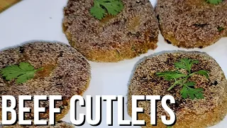 Goan Beef Cutlet | How to make Goan Beef Cutlets | Minced Beef Cutlet | Beef Paties | Beef Kebab