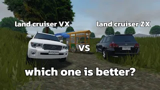 toyota land cruiser VX vs toyota land cruiser ZX review and comparison (roblox cdid v1.6)