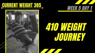 410 WEIGHT JOURNEY Week 5 Day 1 | How to lose WEIGHT?! | OBESE Guy Working Out | TRANSFORMATION!