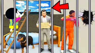 Franklin Biggest Plan To ESCAPE SECRET PRISON in GTA 5 | SHINCHAN and CHOP