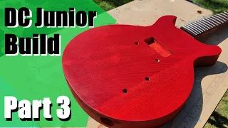 Staining and Oil Finishing a Guitar | Double Cut Junior Scratch Build Part 3