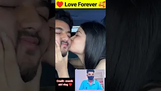 sanchi kiss 💋 manik bhai @ManikAtri Frist kiss @Sanchituli #tranding #shortsfeed #viral #cute