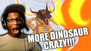 MORE DINOSAUR CRAZY!!! | Digimon Adventure Tri. Abridged Ep. 1 REACTION | Jahlani