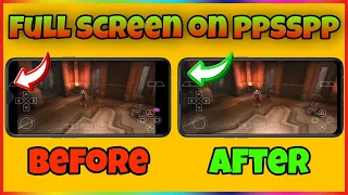 Play ppsspp games in full screen | Enable full screen on ppsspp