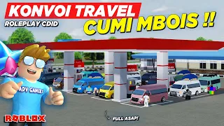 KONVOI MOBIL TRAVEL CUMI BERASAP SPESIAL KE PANTAI !! ROLEPLAY CDID UPDATE - Roblox Indonesia