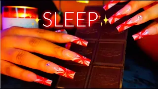 ASMR ✨INTENSE TEXTURED FAST CHOCOLATE TAPPING + SCRATCHING FOR SLEEP & TINGLES 🍫❤️✨