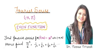 Fourier series for even function in (-π,π)