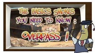 CS:GO - Overpass [2015] smokes - Every smokes you need to know in 2 min !