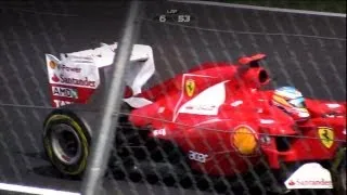 Formula 1 Monza GP 2011 Italy Alonso Hamilton Schumacher HIGHLIGHTS