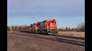 More CN Iron Range Action - Ore Trains, Mixed Freights and EMD Power