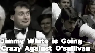 Jimmy White is going Crazy against O'sullivan 😱🤍❤️ #ronnieosullivan #jimmywhite #snookertime