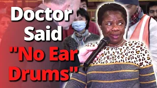 WOMAN WITH NO EAR DRUMS, DEAF FOR 50+ YEARS, CAN HEAR & SPEAK NORMALLY. Jesus does miracles!