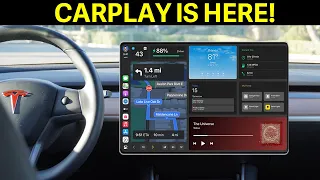 HUGE ANNOUNCEMENT - CarPlay is HERE! | Tesla Model 3 + Model Y