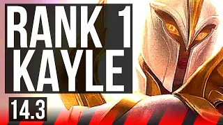 KAYLE vs SINGED (TOP) | Rank 1 Kayle, Rank 3, Quadra | BR Challenger | 14.3