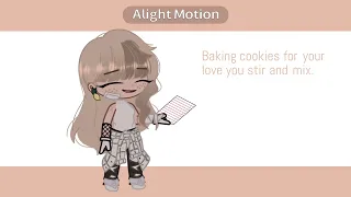 Baking cookies with senpai ^^