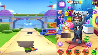 My Talking Tom 2 (Treasure Reef Event) vs Talking Tom Blast Park (iOS, Android Gameplay)