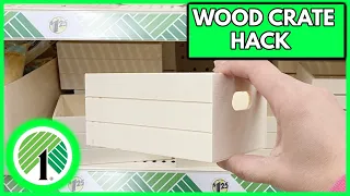 EVERYONE WILL BE RUSHING TO DOLLAR TREE TO BUY THESE WOOD CRATES AFTER SEEING THESE HACKS