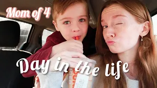 STAY AT HOME MOM OF 4 | SOLO DAY IN THE LIFE WITH 4 KIDS 2024