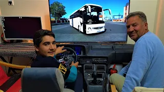 Babamla Birlikte Tofaş Göğsü İle Mercedes Tourismo Otobüs Sürdük