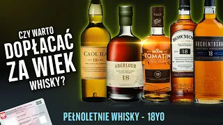 Ranking whisky 18 yo! Pięć znanych single malt: Auchentoshan, Aberlour, Tomatin, Bowmore, Caol Ila!