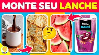 ☕ MONTE O SEU LANCHE DA TARDE 😋 | Jogo das Escolhas: Edição Comidas