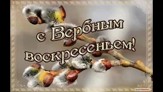 С Вербным Воскресеньем! Поздравление, музыкальная открытка