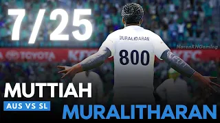 CRICKET 24 - Muttiah Muralitharan's 7-25 vs Australia | Test Match |  Australia vs Sri Lanka