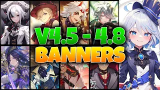 UPDATED!! Version 4.5-4.8 Banners Roadmap With RERUNS & MORE!! - Genshin Impact