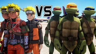 TEENAGE MUTANT NINJA TURTLES VS NARUTO - EPIC BATTLE