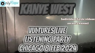 Kanye west Vultures live listening party Chicago 2024