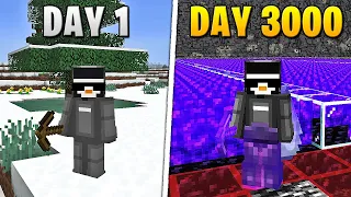 I Survived 3,000 Days in HARDCORE Minecraft [FULL MOVIE]