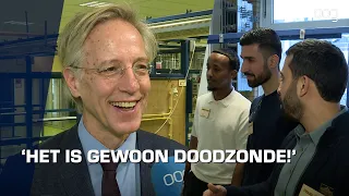 Minister Dijkgraaf bezoekt anderstalige opleiding Elektrotechniek bij Alfa-college