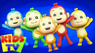 Five Little Monkeys Jumping on the Bed | Nursery Rhymes & Baby Songs | Cartoon Shows - Kids Tv