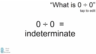 What Is 0 Divided By 0? Why You Can't Divide By Zero