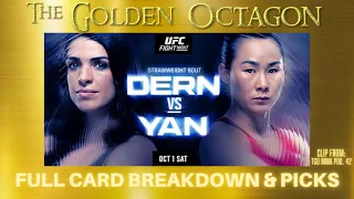 UFC Fight Night: Dern vs Yan Full Card Breakdown & Picks (Pre Weigh-ins) | Clip From TGO MMA Pod.42