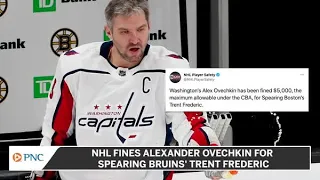 NHL Fines Alexander Ovechkin For Spearing Bruins' Trent Frederic