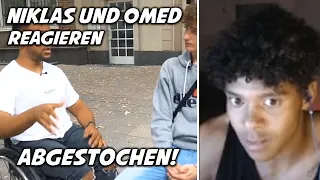 Niklas und Omed reagieren auf Wie ist das ABGESTOCHEN ZU WERDEN? 🔪