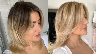 HOW TO BALAYAGE YOUR HAIR AT HOME DIY | Redken Shades EQ 10VG