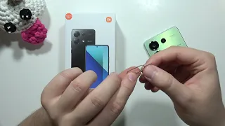 How to Input SIM Card on Redmi Note 13 - Insert nano Card