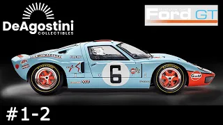 1/8 Ford GT40. DeAgostini collectibles partwork. #1-2