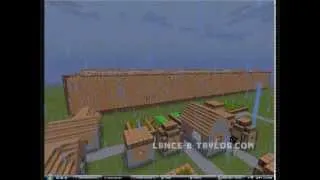 Scale Model of Noah's Ark In Minecraft