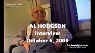 Al Hodgson Interview (by Bill Miller)—October 6, 2000 (Part 1 of 2)