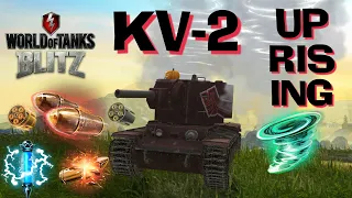 WOT Blitz KV-2 Uprising || Doubleshot & Inferno