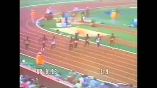 1984 L.A. Olympic Men's 100m final - Olimpiadas Los Ángeles 1984 final 100 metros lisos masculinos