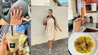 VLOG: Let’s Clean | Errands Run | New Hairstyle | Nails | Cooking | South African YouTuber