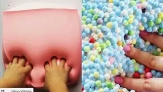 ОГРОМНЫЙ СЛАЙМ ИНСТАГРАМ АНТИСТРЕСС SLIME ASMR VIDEO.