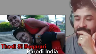 Indian React On THODI SI BEQARARI - Parodi Cover Versi Indonesia Vina Fan || Chal Mere Bhai