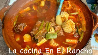 Calientito Mole De Olla De Espinazo De Puerco La Cocina en El Rancho