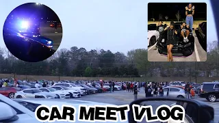 CAR MEET VLOG **police almost hit me** 😧👮🏾💔