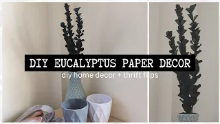 DIY Eucalyptus Paper | Scandinavian Home Decor | Nordic Home Decor | Boho Home Decor | DIY Bohemian